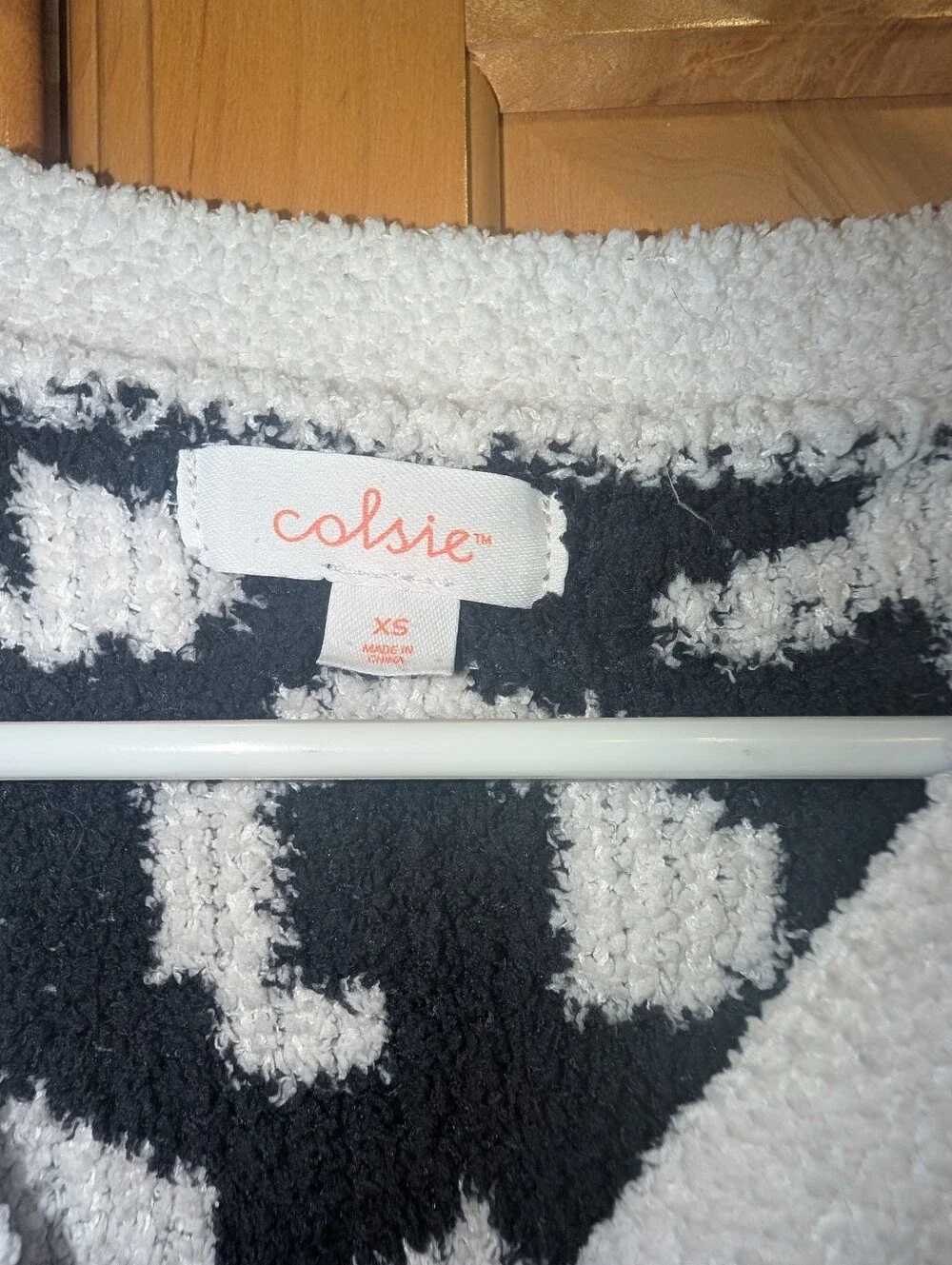 Cozy Fuzzy Leopard Cardigan White & Black - V-Neck Button Front Soft Knit Sweate